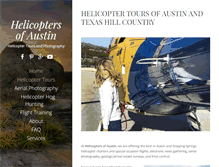 Tablet Screenshot of helicoptersofaustin.com
